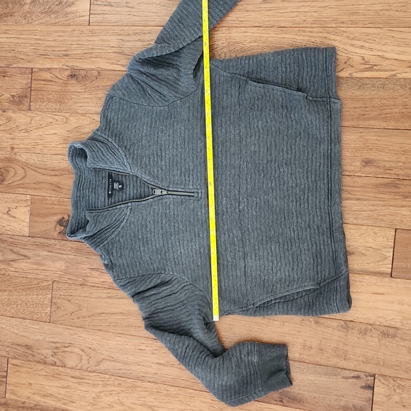 Athleta Gray Zip Up Sweater Cozy and Versatile - Picture 6 of 12